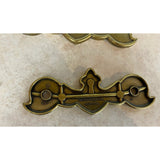 Amerock D-244,422 Moustache Brass Backing Plate Lot Of 4 USED