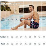 BRISIRA MENS SWIM TRUNKS 5" INSEAM QUICK DRY Men's 28 NWT