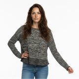 Hollister Loose Fit Cropped Lightweight Knit sweater Gray Heather Women's XS