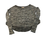 Hollister Loose Fit Cropped Lightweight Knit sweater Gray Heather Women's XS