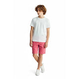 H&M Men's Khaki Flat Front Shorts Size 36R Cotton Pink High Rise