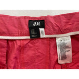 H&M Men's Khaki Flat Front Shorts Size 36R Cotton Pink High Rise