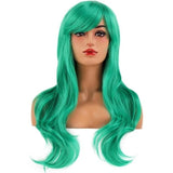 BERON Green Wigs Long Curly Wavy Women NEW