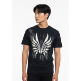 TSUBASA Japanese manga Anime T Shirt Men's Size Small Cotton Black Crew Neck Tee