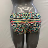 Becca Women's Multi Coloured High Waisted Bathing Suit Bottoms XL Polyester NWT