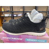 SKECHERS 104723W WOMEN'S SNEAKER BLACK/ROSE GOLD 9.5 Wide fit