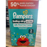 PAMPERS BABY-DRY DIAPERS SIZE 3 (16-28 LB) 174