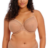 Elomi Matilda Underwire Plunge Bra in Cafe Au Lait EL8900CAT Size 38M NWT