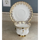 Royal Albert Happy Anniversary Gold Laced Tea Cup & Saucer Set