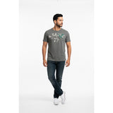 American Eagle Vintage Fit Cotton T Shirt Men's Medium Gray Graphic Print