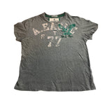 American Eagle Vintage Fit Cotton T Shirt Men's Medium Gray Graphic Print