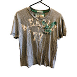 American Eagle Vintage Fit Cotton T Shirt Men's Medium Gray Graphic Print