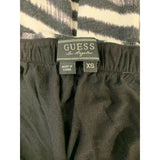 Guess Jeans dress Size XS Black Striped Asymmetrical Tube Top Modal/Spandex