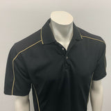 Roots Golf Polo Shirt Men's Medium Black Polyester short sleeve