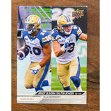 2024 Upper Deck CFL High Gloss #/10 Checklist 80 Oliviera Schoen Blue Bombers