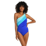 LA BLANCA LB3ZZ03 ISLAND GODDESS RUCHED SWIMSUIT Women';s 14 NWT