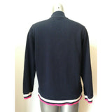Tommy Hilfiger Women's Size Medium Blue Mock Full Zip Long Sleeve Track Jacket
