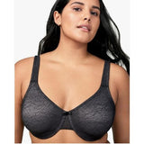 Wonderbra W1591 Womens Eco Pure Lace Minimizer Underwire Bra Black