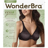 Wonderbra W1591 Womens Eco Pure Lace Minimizer Underwire Bra Black