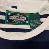 La Chine Knitwear by Galinda Wang Women's Blue, White and Gold Nautical Top Cotton Blend Size Medium La Chine Tops