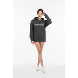 Western University Hoodie Women's Small Salt Pepper Gray Long Sleeve Hooded