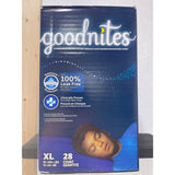 GoodNite Youth Pants Boys XL 95-140lbs Box of 28