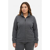 Bench Women's XL Full Zip Sweatshirt High Collar Gray NWOT