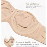 Lemorosy Seamless Bandeau Non Padded Underwire Minimizer Bra Nude 38DD NWT
