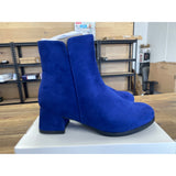 Harvest Land Women's Ankle Boots Size 6 Blue Faux Suede