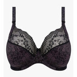 Elomi Womens Lucie EL4490BLK Stretch Lace Underwire Plunge Bra