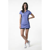 Maggie Lane Women's Golf shirt Large Blue Poly/Spandex pre-owned