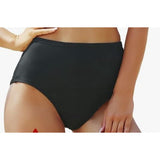 feitycom Menstrual Swimwear Bikini Bottoms-Black High Waisted Size Small