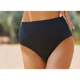 feitycom Menstrual Swimwear Bikini Bottoms-Black High Waisted Size Small