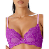Gossard 7725 Womens Superboost Lace Non-Padded Plunge Bra Orchid Size 34I NWT