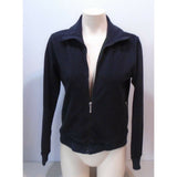 Roots Canada Women's Black Long Sleeve Mock Full Zip Fleece Jacket Size Small