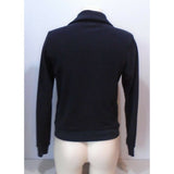 Roots Canada Women's Black Long Sleeve Mock Full Zip Fleece Jacket Size Small