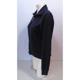 Roots Canada Women's Black Long Sleeve Mock Full Zip Fleece Jacket Size Small