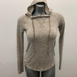 Harlow Women's XS Hoodie Lightweight Brown Rayon blend