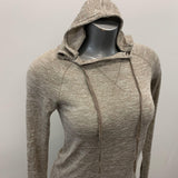 Harlow Women's XS Hoodie Lightweight Brown Rayon blend