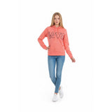 MIKK Athletica Sweatshirt Women's Small Pink LOVE Hoodie Polyester