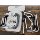 Sangohe Shower Chair with back, plastic, aluminum NEW