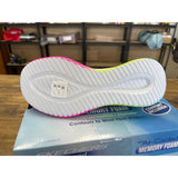 Skechers Girls Ultra Flex 3.0 Sneaker Kids 4.5 Rainbow Steps NEW