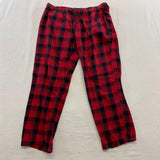 La Senza Women's Red Plaid PJ Pants Size Large Cotton