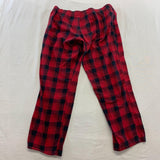 La Senza Women's Red Plaid PJ Pants Size Large Cotton