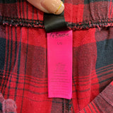 La Senza Women's Red Plaid PJ Pants Size Large Cotton