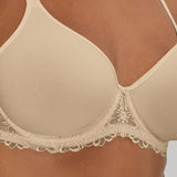Bali B3443X One Smooth Ultra Light Embroidered Full-Figure Bra Nude