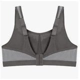 Glamorise Women's Plus Size High Impact Wonderwire Sports Bra #9066 Gray