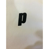 Prince Men's Polyester Short Sleeve Crew Neck White Black Athletic Shirt Size M