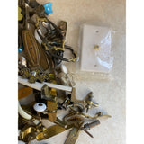 Large 5.88lb. Lot Of Used Door / Drawer Pulls And Handle With Other Items As Seen