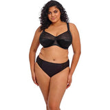 Elomi Plus-Size Cate EL4030HAL Underwire Full Cup Banded Bra Black